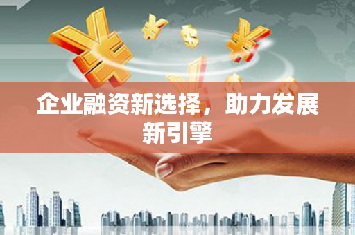 新林企业融资新选择，助力发展新引擎