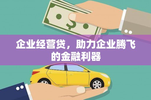 新林企业经营贷，助力企业腾飞的金融利器