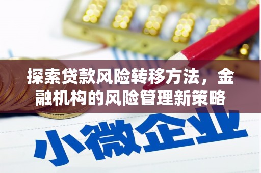 新林探索贷款风险转移方法，金融机构的风险管理新策略