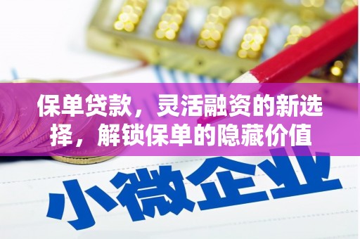 新林保单贷款，灵活融资的新选择，解锁保单的隐藏价值