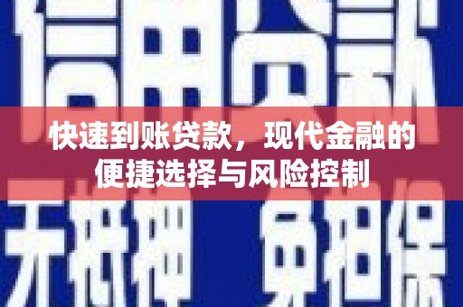 新林快速到账贷款，现代金融的便捷选择与风险控制