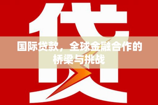 新林国际贷款，全球金融合作的桥梁与挑战