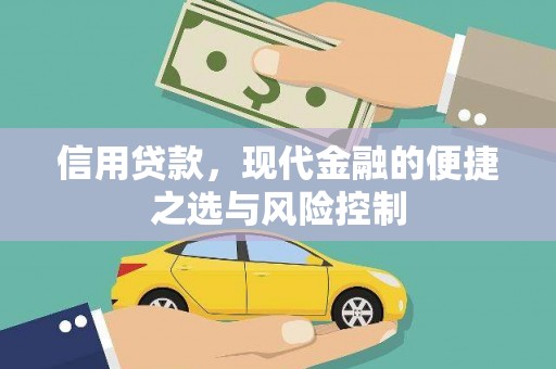 新林信用贷款，现代金融的便捷之选与风险控制