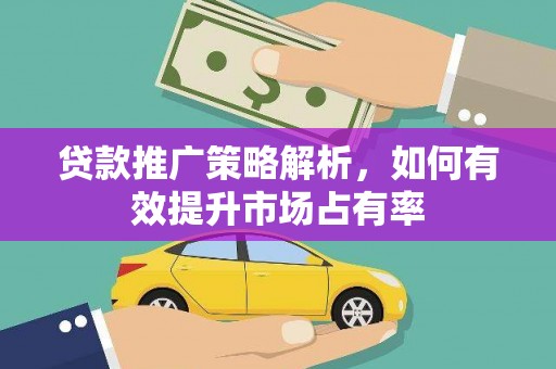 新林贷款推广策略解析，如何有效提升市场占有率