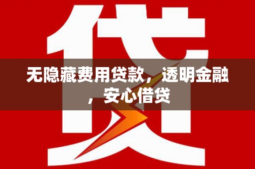 新林无隐藏费用贷款，透明金融，安心借贷