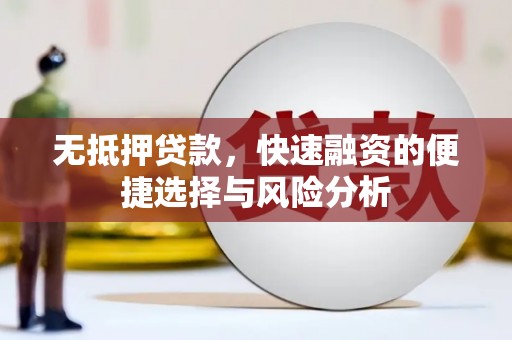 新林无抵押贷款，快速融资的便捷选择与风险分析