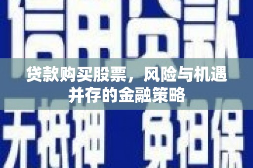 新林贷款购买股票，风险与机遇并存的金融策略