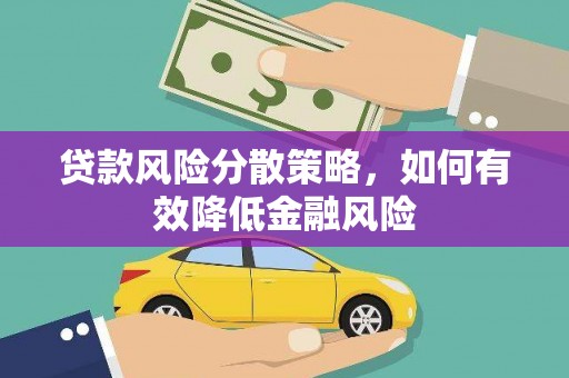 新林贷款风险分散策略，如何有效降低金融风险
