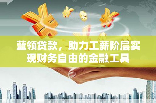 新林蓝领贷款，助力工薪阶层实现财务自由的金融工具