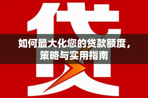 新林如何最大化您的贷款额度，策略与实用指南