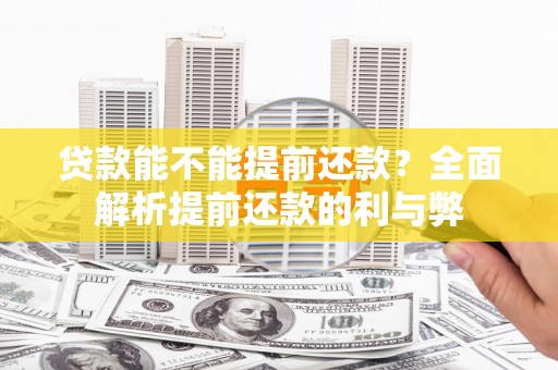 新林贷款能不能提前还款？全面解析提前还款的利与弊