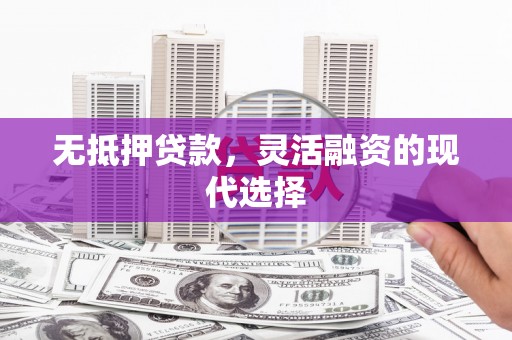 新林无抵押贷款，灵活融资的现代选择