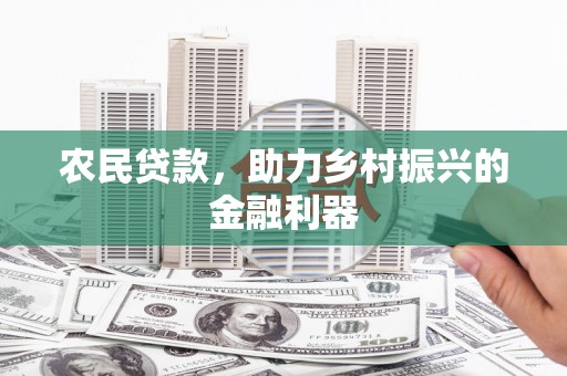 新林农民贷款，助力乡村振兴的金融利器