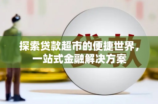 新林探索贷款超市的便捷世界，一站式金融解决方案