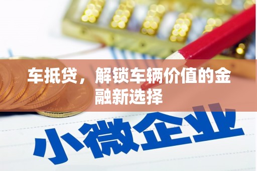 新林车抵贷，解锁车辆价值的金融新选择