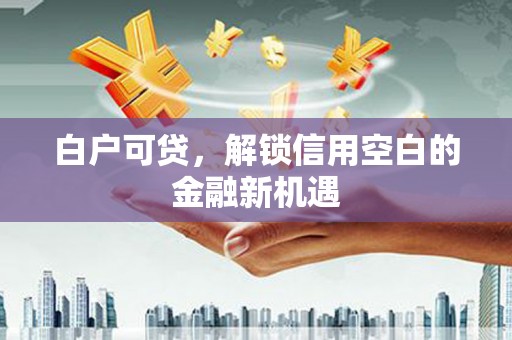 新林白户可贷，解锁信用空白的金融新机遇