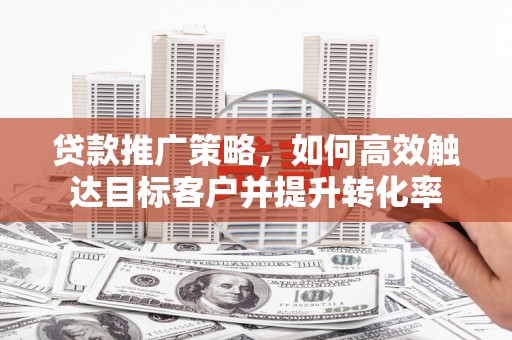 新林贷款推广策略，如何高效触达目标客户并提升转化率