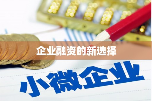 新林企业融资的新选择